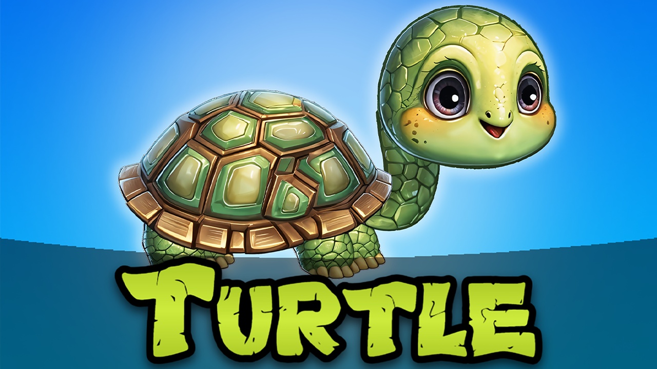 Turtle - 2D Animated Character (Spriter) | Fab