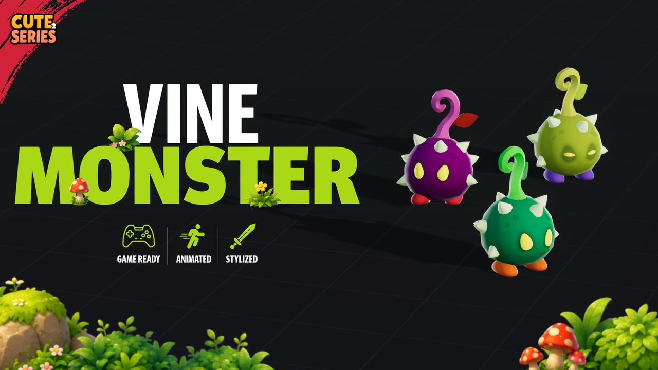 Media 1 for listing Vine Monster Cute Series