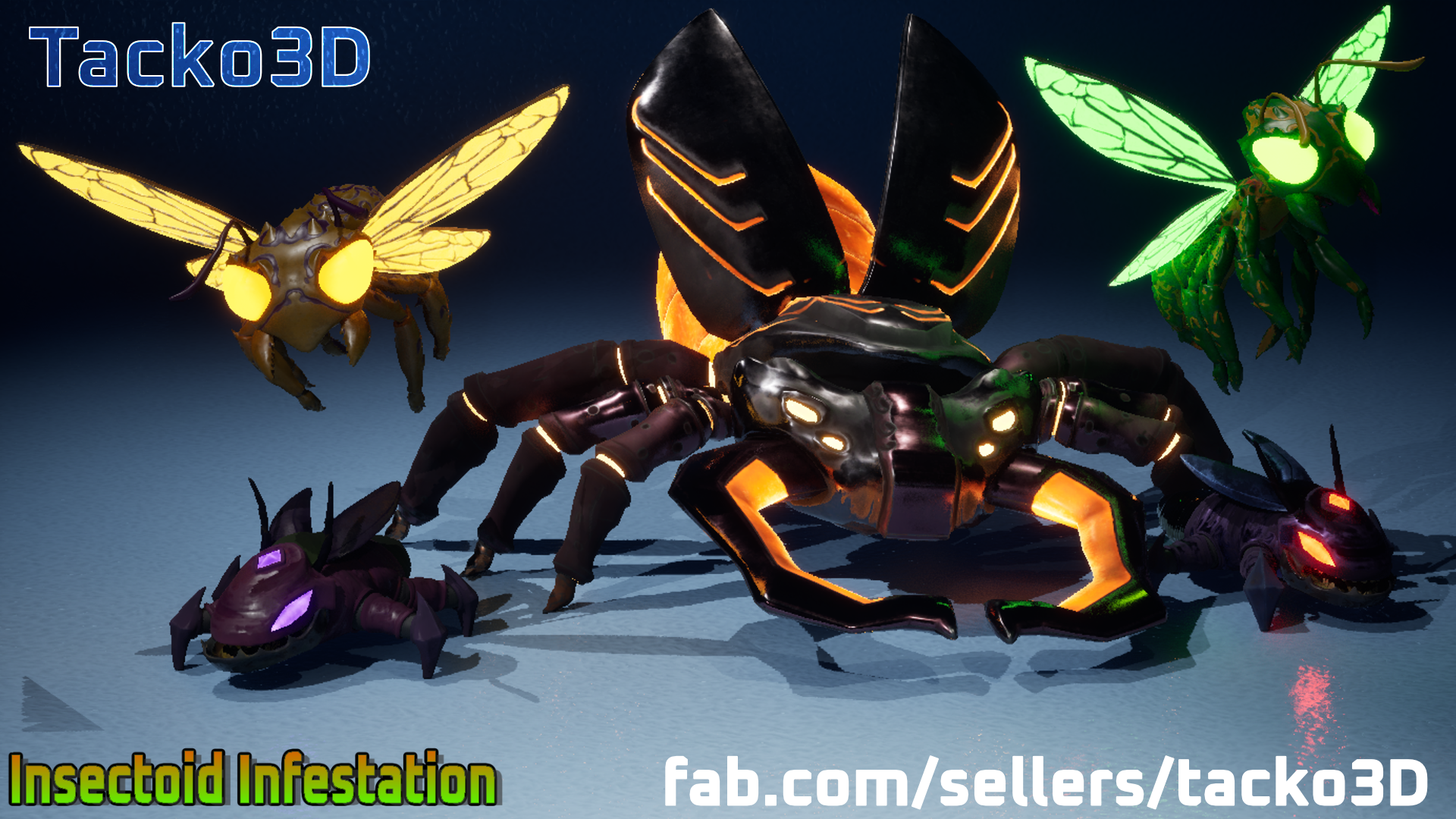 Insect Customized Insectoid Infestation Pack - Customizable Insects ( Roach Wasp and ...