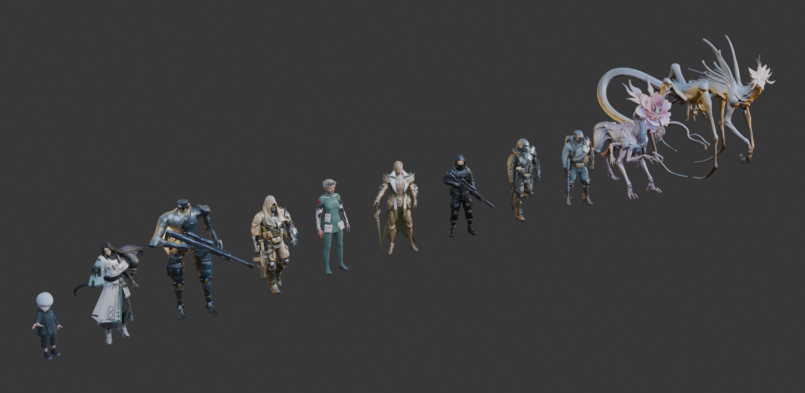 Media 1 for listing free characters and creatures set