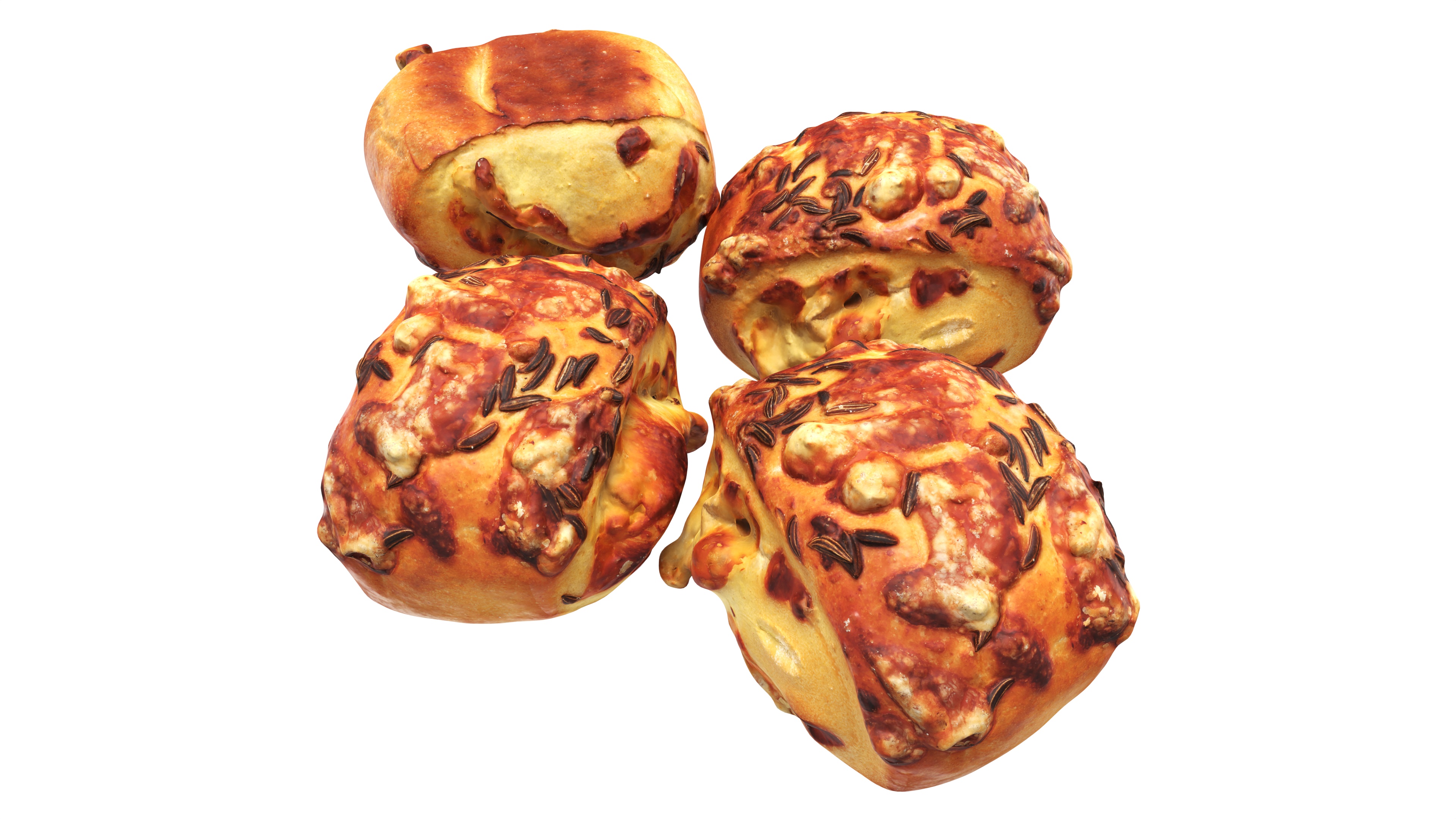 Mini-bun with cheese and cumin seeds | Fab