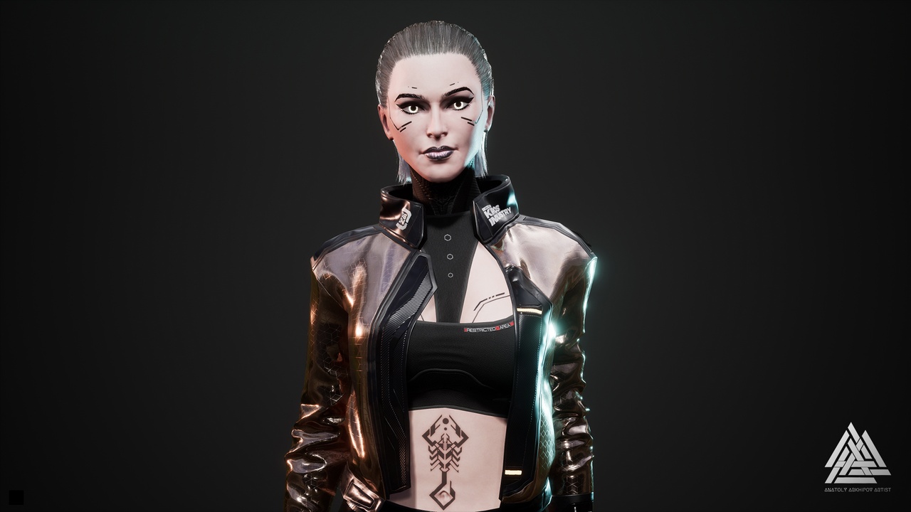 Media 1 for listing Cyberpunk fashion series - Girl06