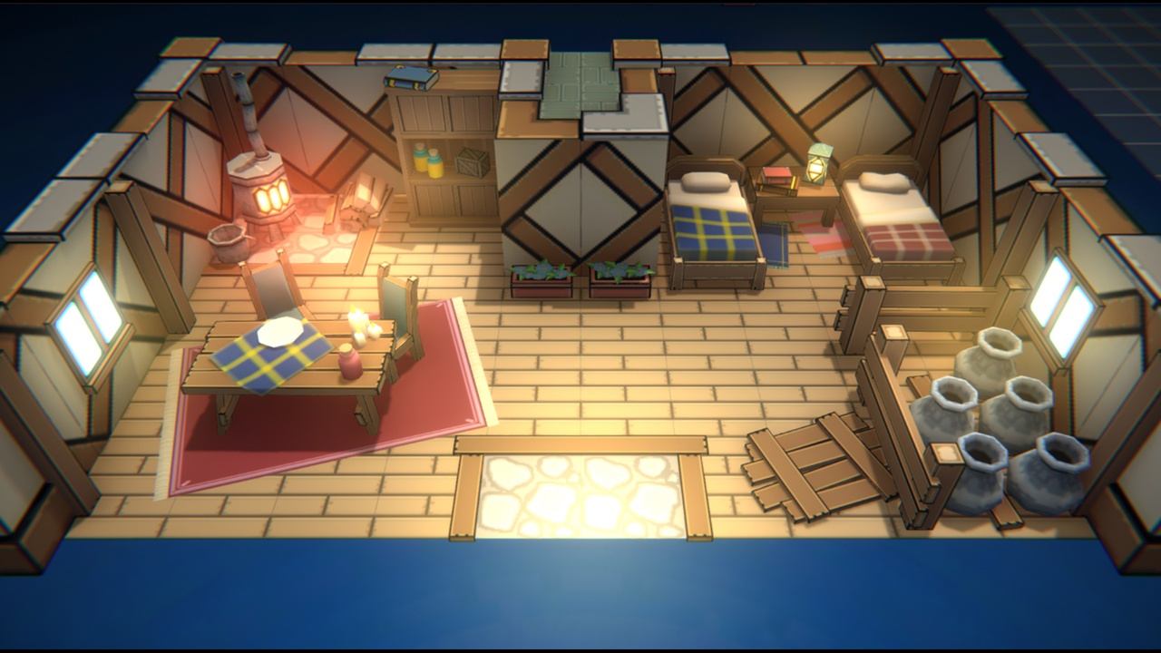 Media 1 for listing Modular House Interior Kit - Lowpoly RPG Assets [Complete Indoor Environment]