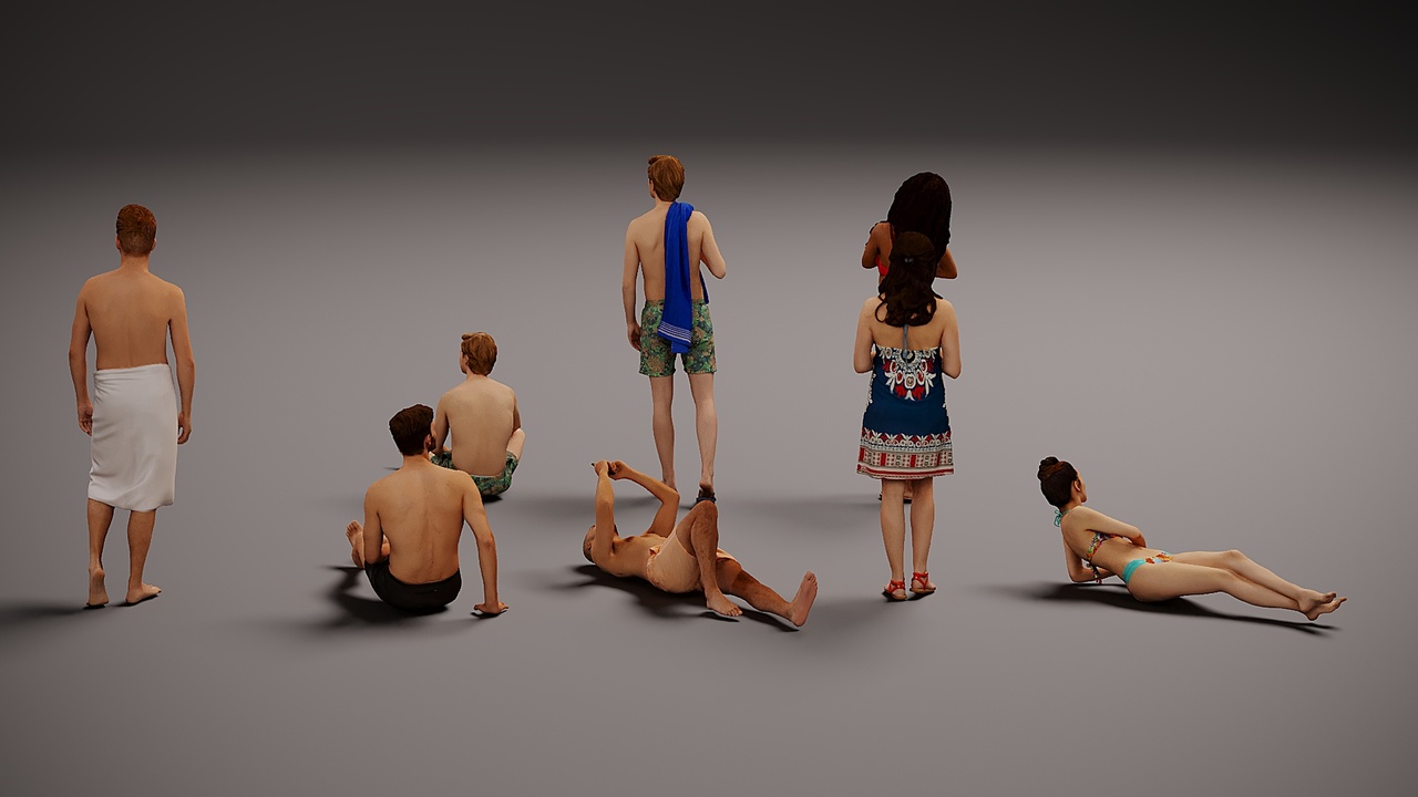 Media 1 for listing People on the beach x 8 00