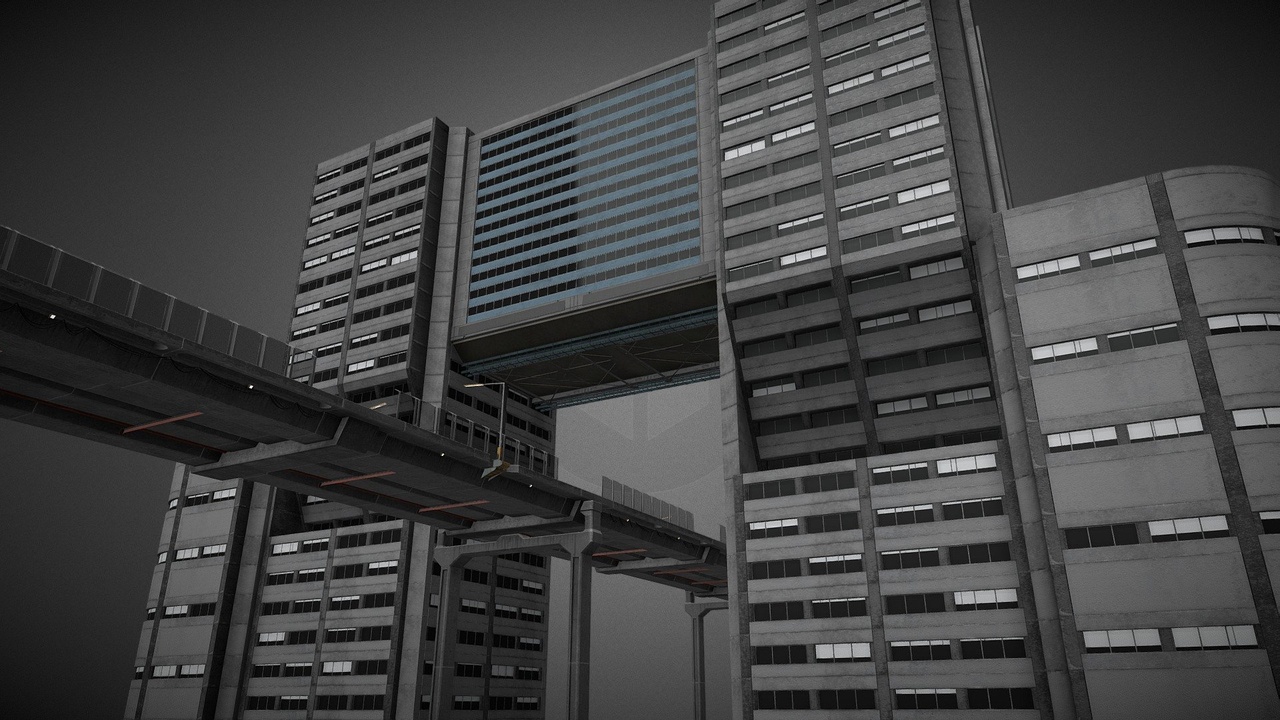 商品 Cyberpunk City Building 的媒体 1