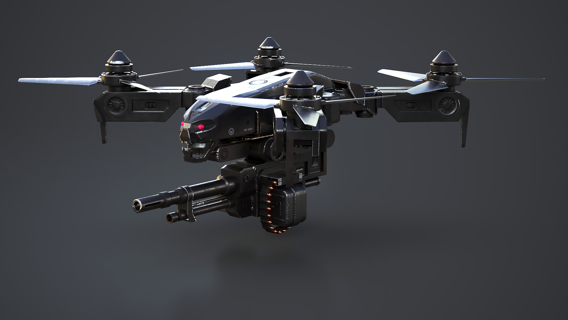 Futuristic Military Attack Drone | Fab