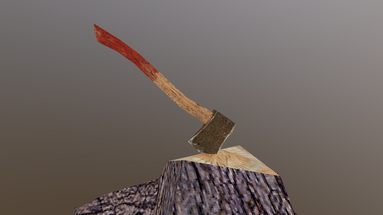 Media 1 for listing PSX PS1 Woodcutter Axe And Tree