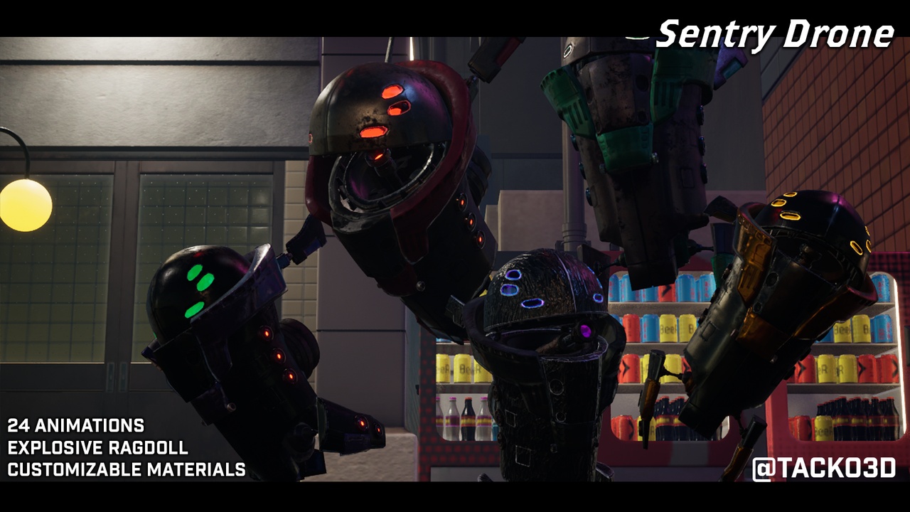 Media 1 for listing Sentry Drone - Customizable Robot Security Guard