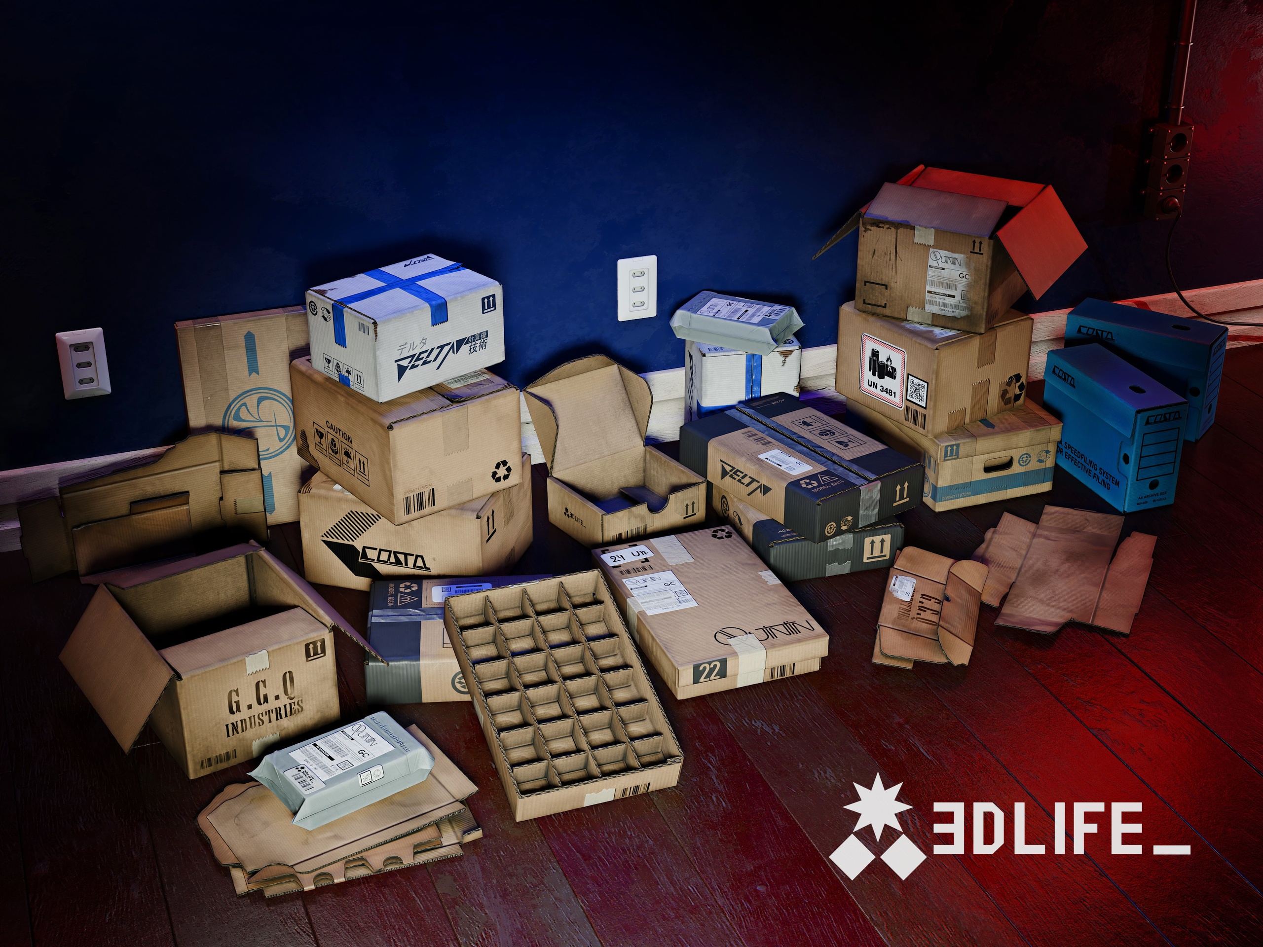 商品 Cardboard Boxes 的媒体 1