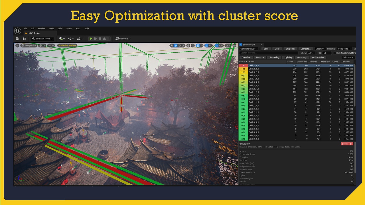 Media 1 for listing SceneInsight — Level Performance Profiler