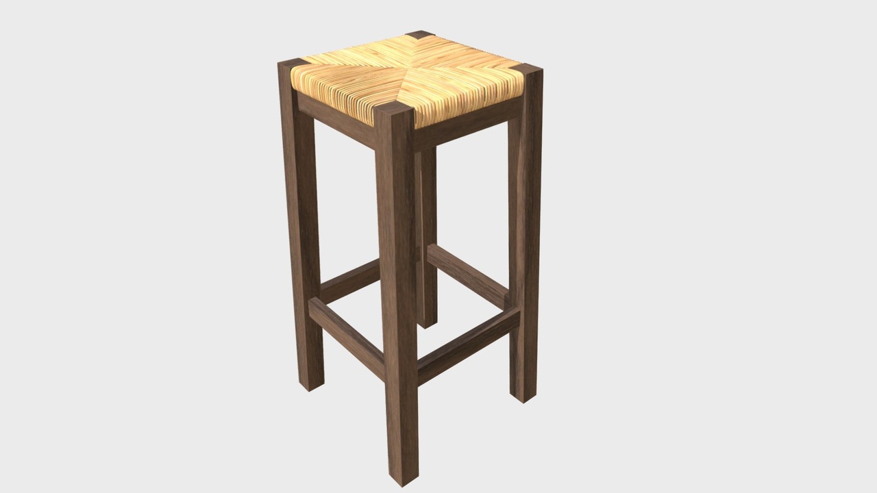 Media 1 for listing Wooden stool 2