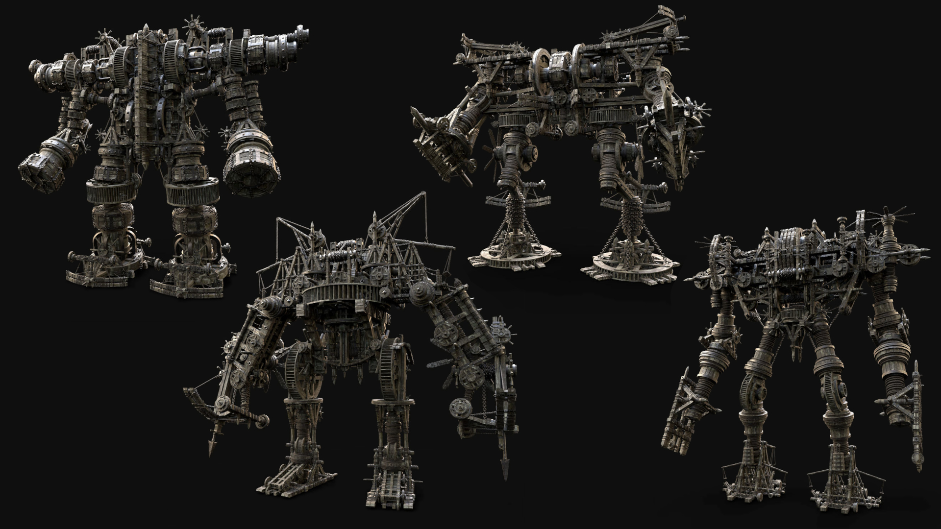 Mech Midas Medieval Mech Siege War Mecha COLLECTION (Static) | Fab