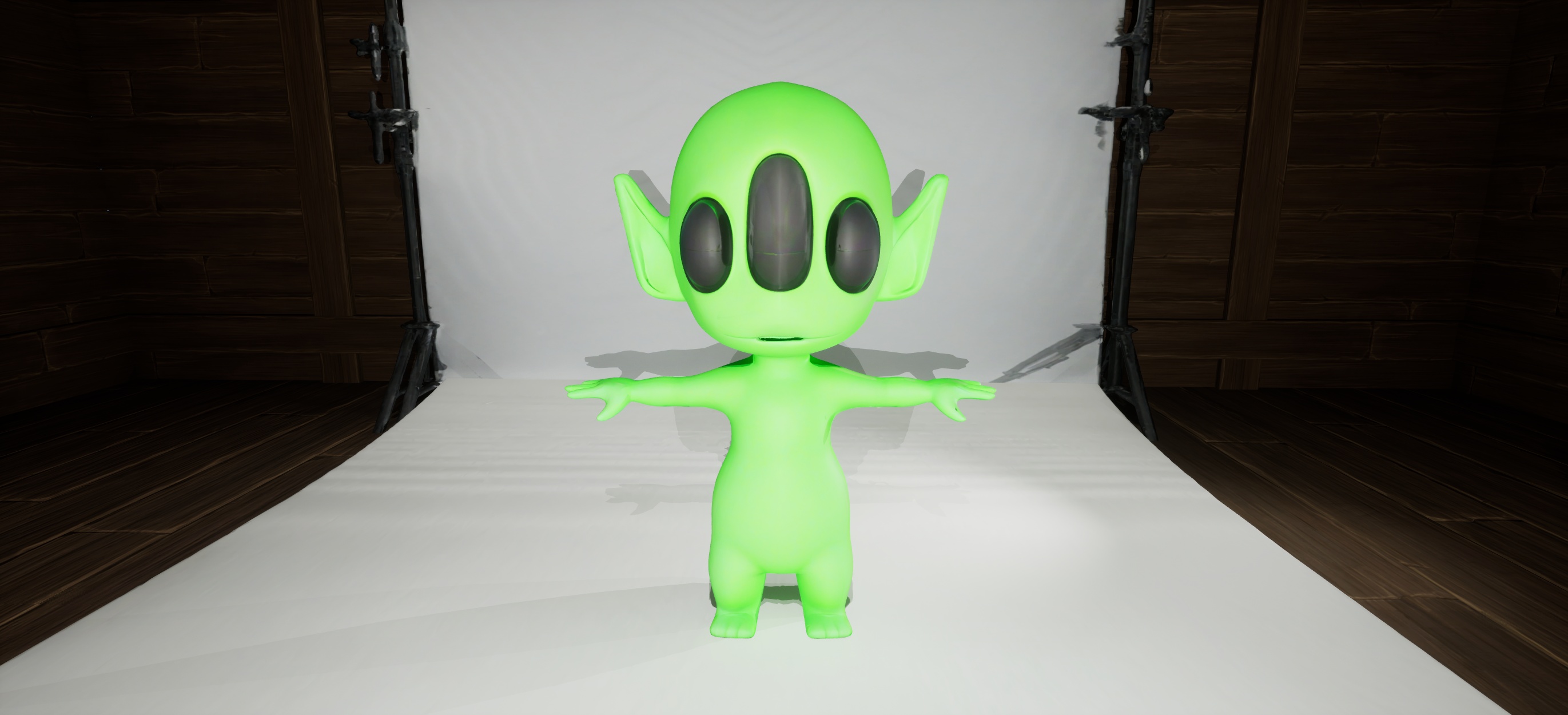 Cartoon Alien Character - Ready To Be Rigged | Fab