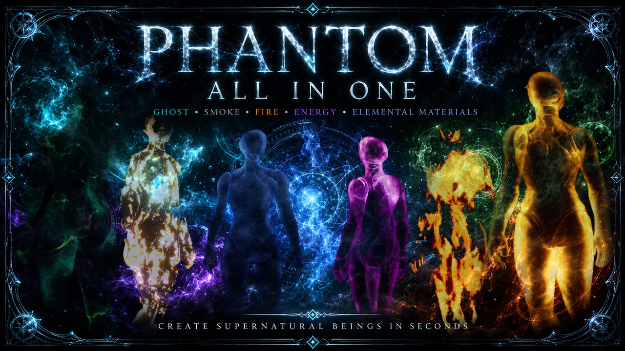 Media 1 for listing Phantom All In One - Ghost, Energy & Elemental Material Pack