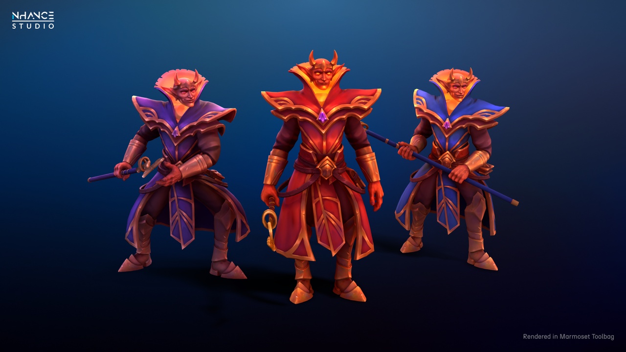 Media 1 for listing Stylized Fantasy Pyromancer