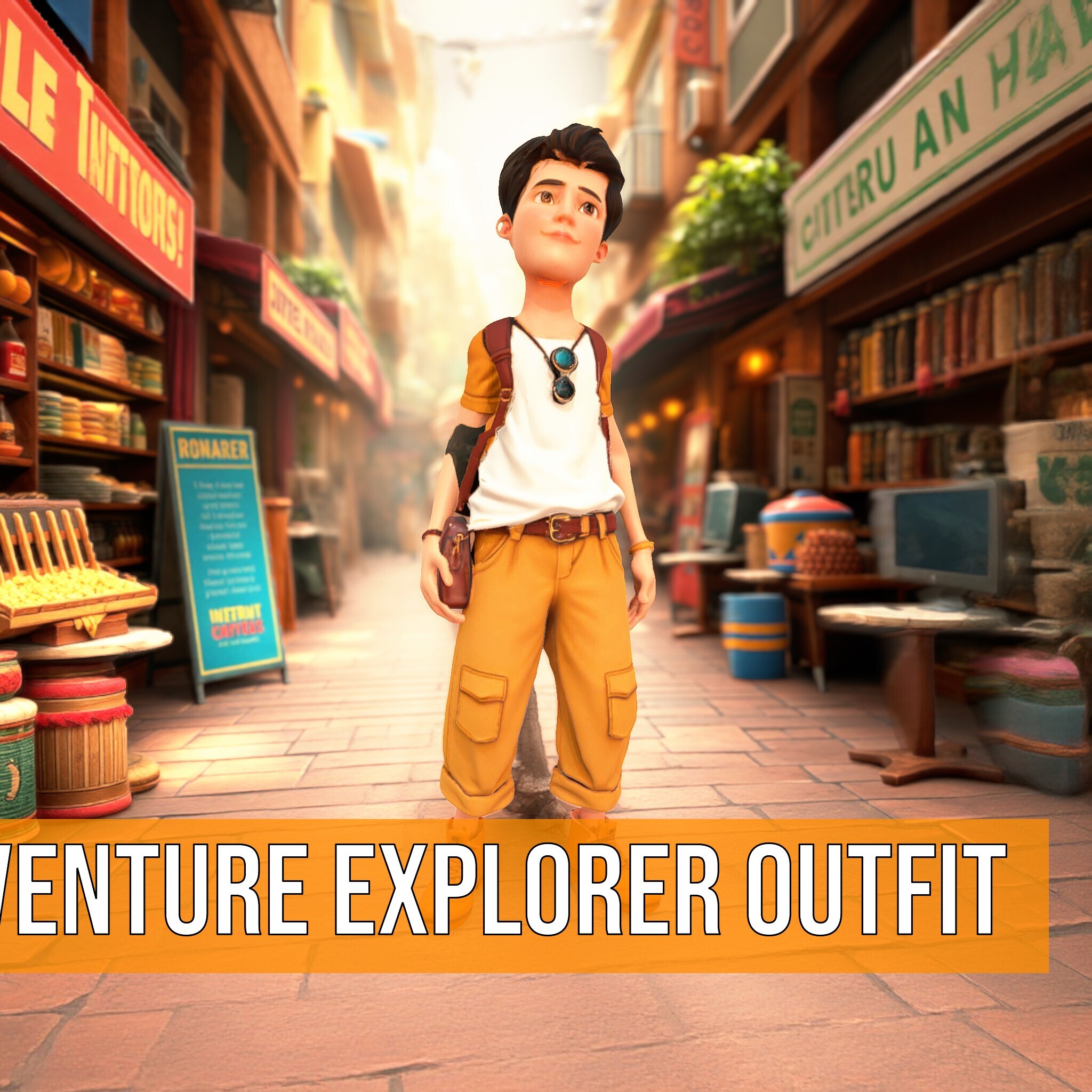 Adventure Explorer Outfit model pack | Fab