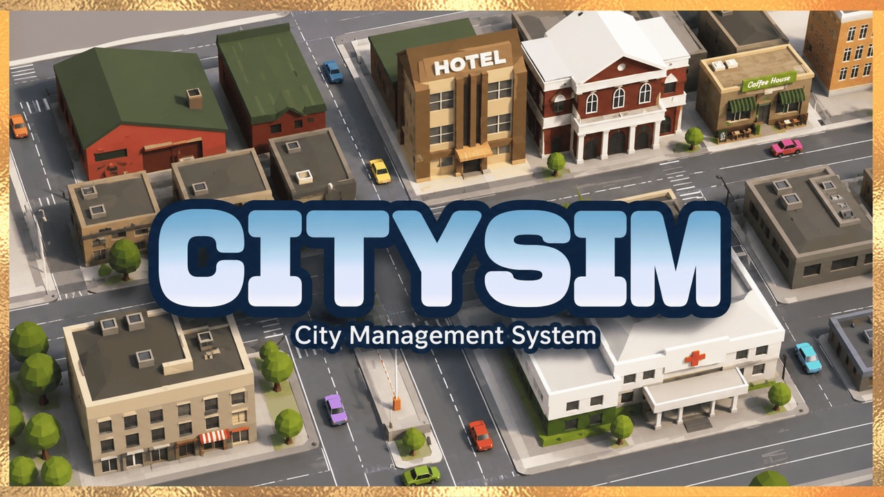 Media 1 for listing CitySim - City Management With Economy