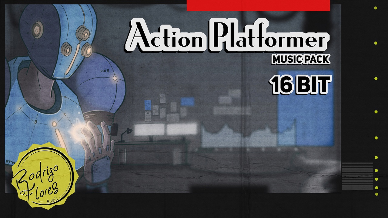 Media 1 for listing 16 bit Action Platformer Music Pack – Retro Hard Rock & Arcade