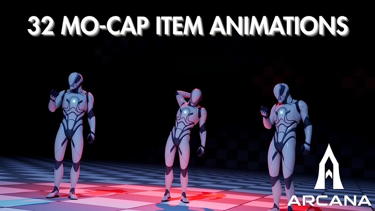 Media 1 for listing Quick Motion Item Interaction NPC Kit | 32 MoCap Animations
