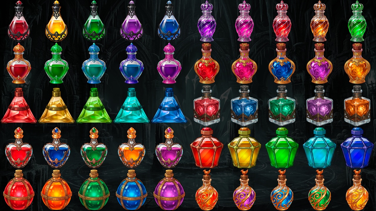 Media 1 for listing Medieval Potion icons 02