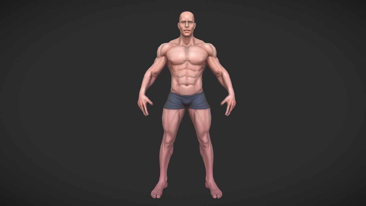 Media 1 for listing Game Ready Lowpoly Male Rigged And Animated (UE5 + Unity)