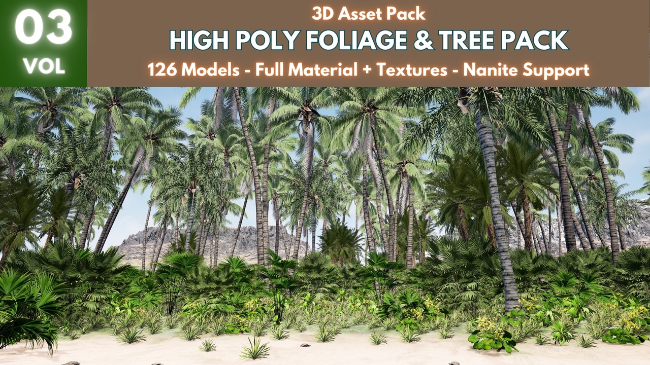 Media 1 for listing High Poly Foliage and Tree Pack 3