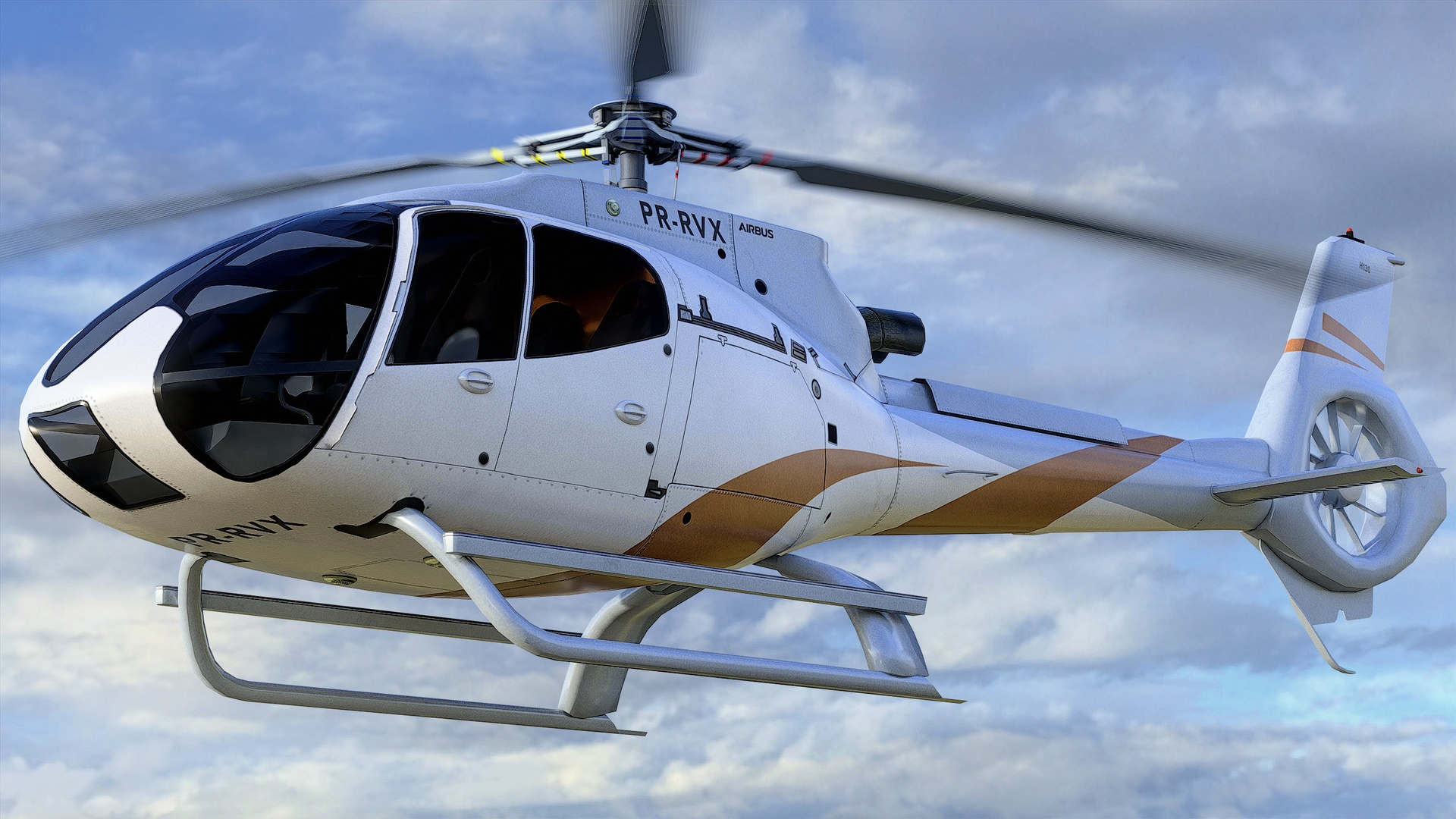 Media 1 for listing Civil Helicopter Aircraft #11 - Animated Low Poly PBR