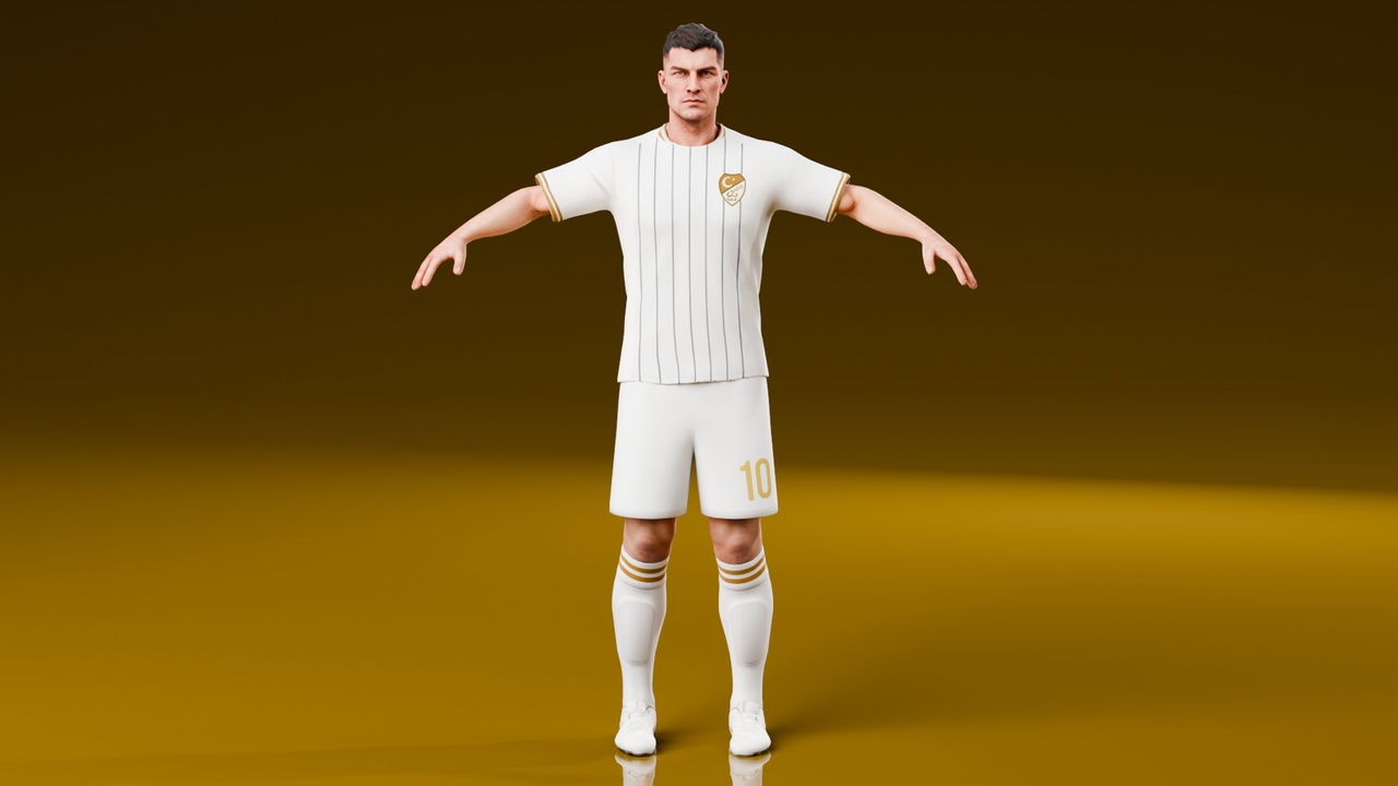 Media 1 for listing Realistic Soccer Player V2 - Rigged