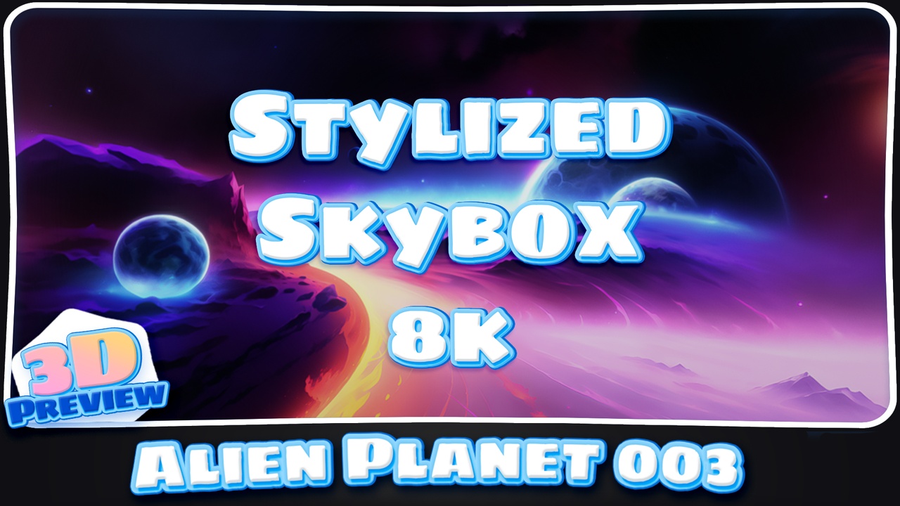 Stylized Alien Planet 003 제품 등록을 위한 미디어 1개