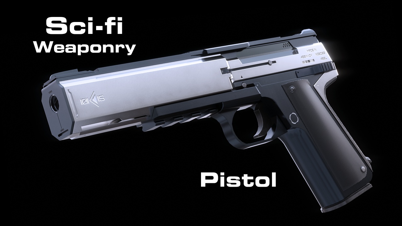 Sci-fi Pistol 제품 등록을 위한 미디어 1개