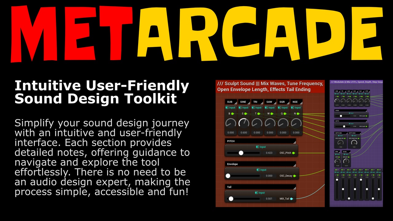 Media 1 for listing METArcade Sound Design Tool for Creating Audio Effects w/ MetaSounds