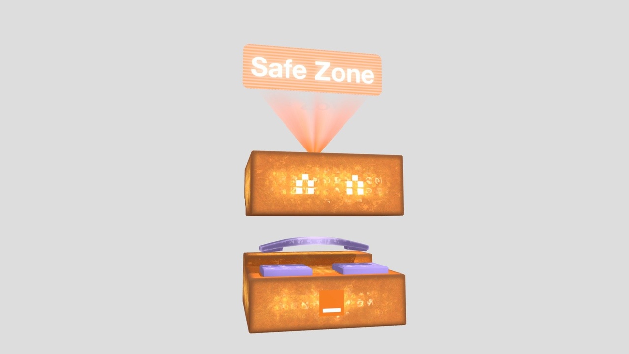 Media 1 for listing Orange Safe Zone [Purple Cube] Phone