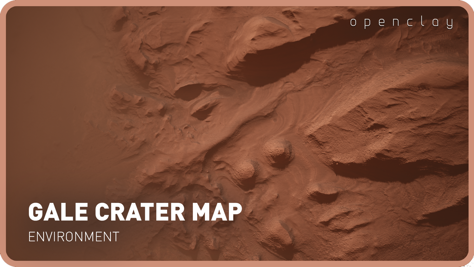 Mars Gale Crater Map | Fab