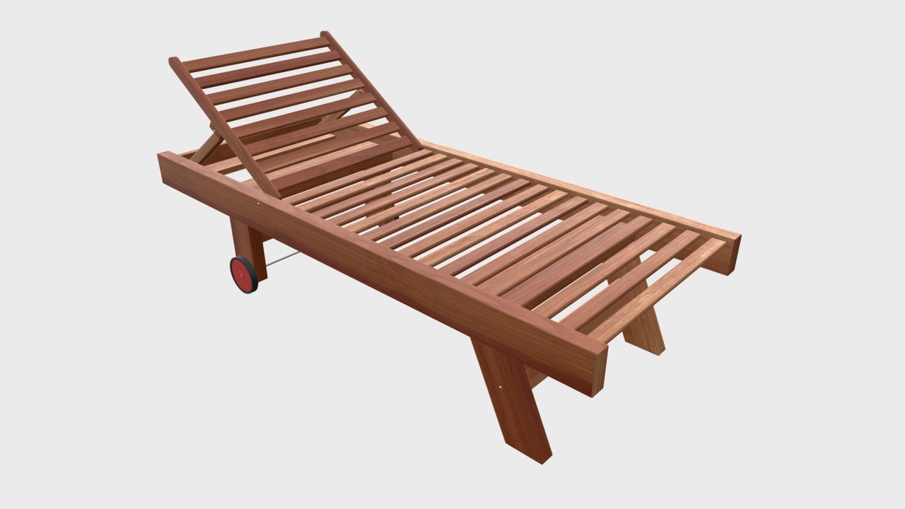 Media 1 for listing Wooden Sun lounger 1