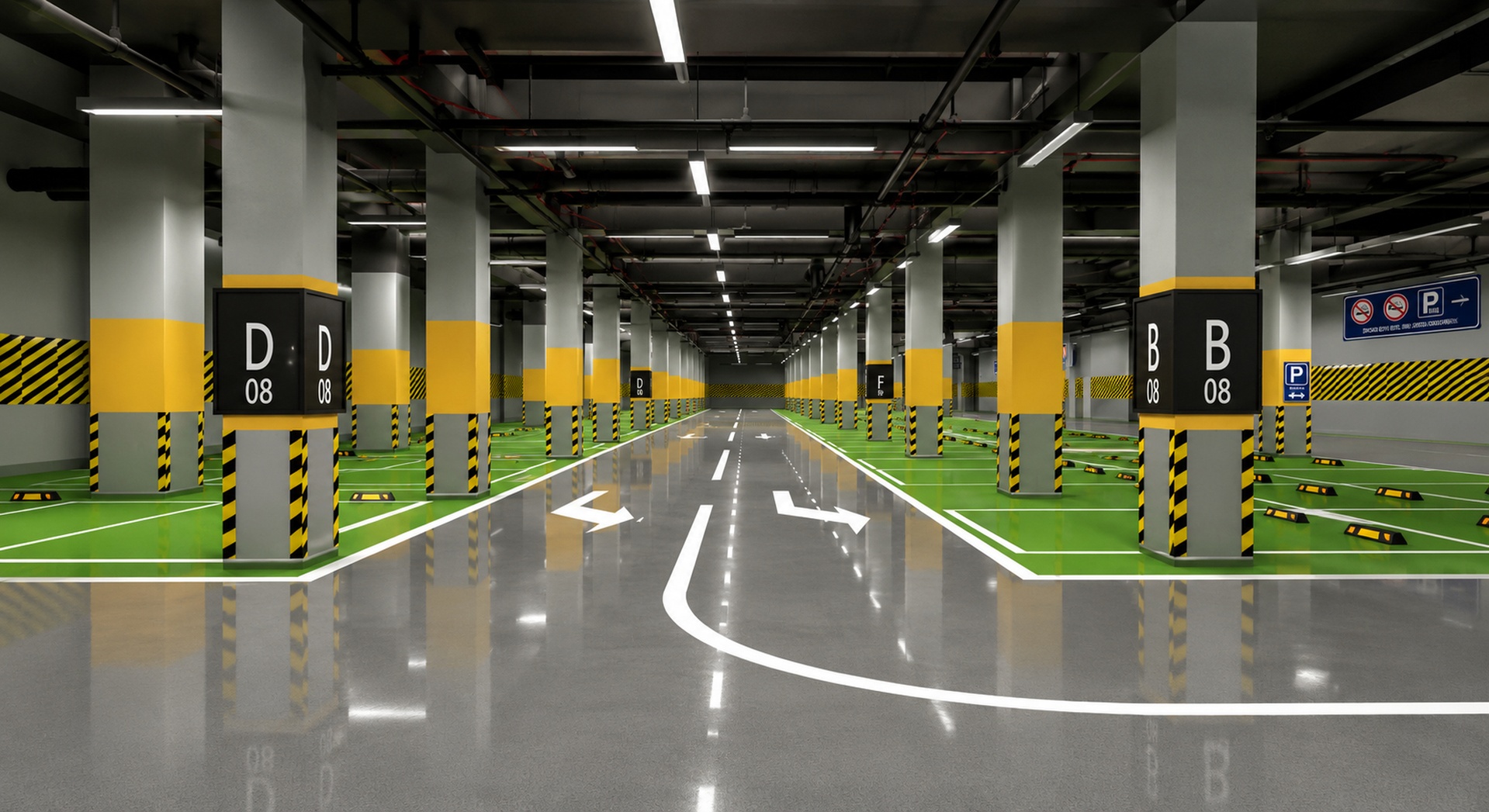 Media 1 for listing Realistic Underground Parking Garage 3D Environment