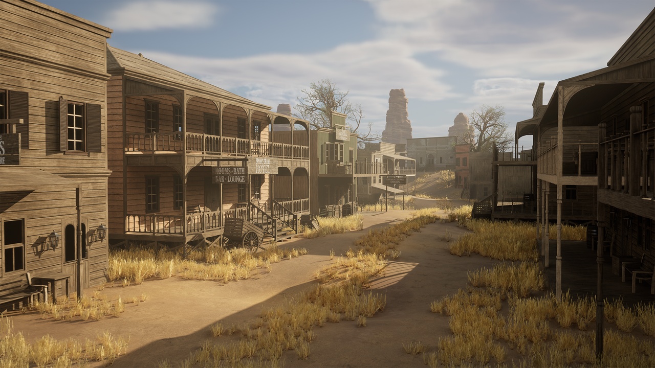商品 The Wild West - American Western Town Environment 的媒体 1