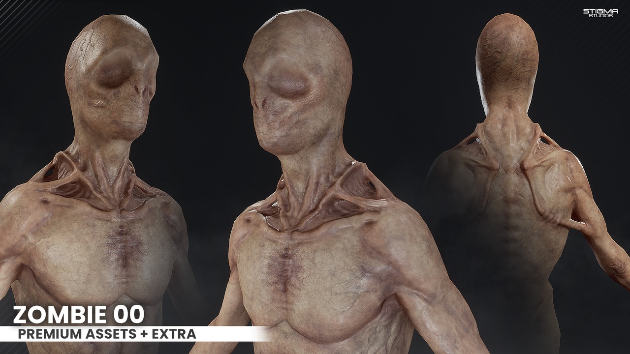 Media 1 for listing Zombie 00 - Premium Game Assets + Extra | STIGMA STUDIOS