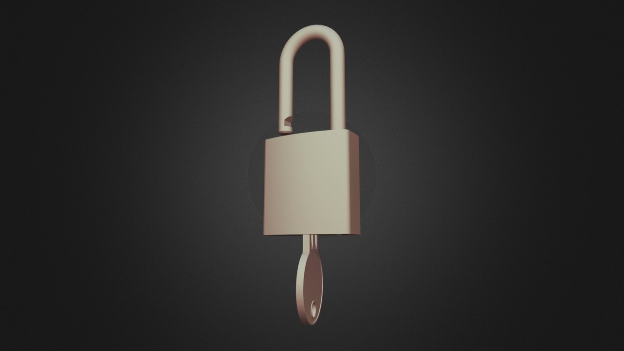 Solid Black Essential Padlock | Fab