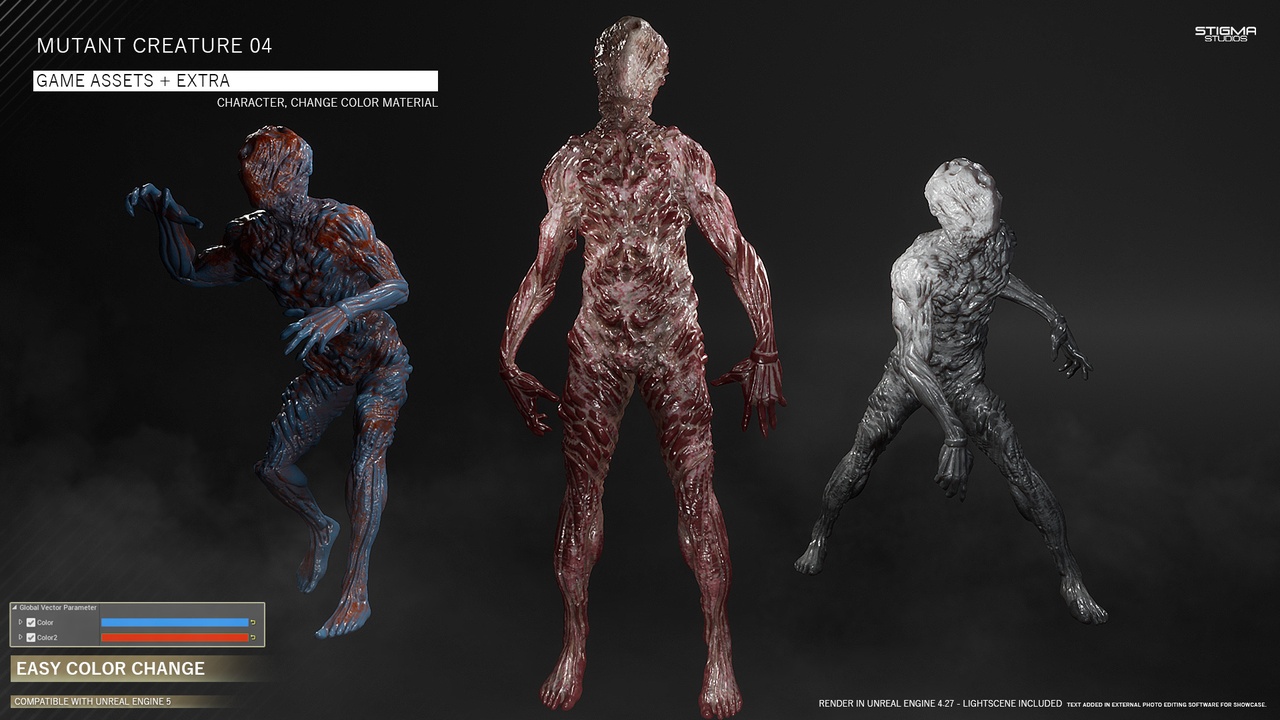 Media 1 for listing Mutant Creature 04 - Game Assets + Extra