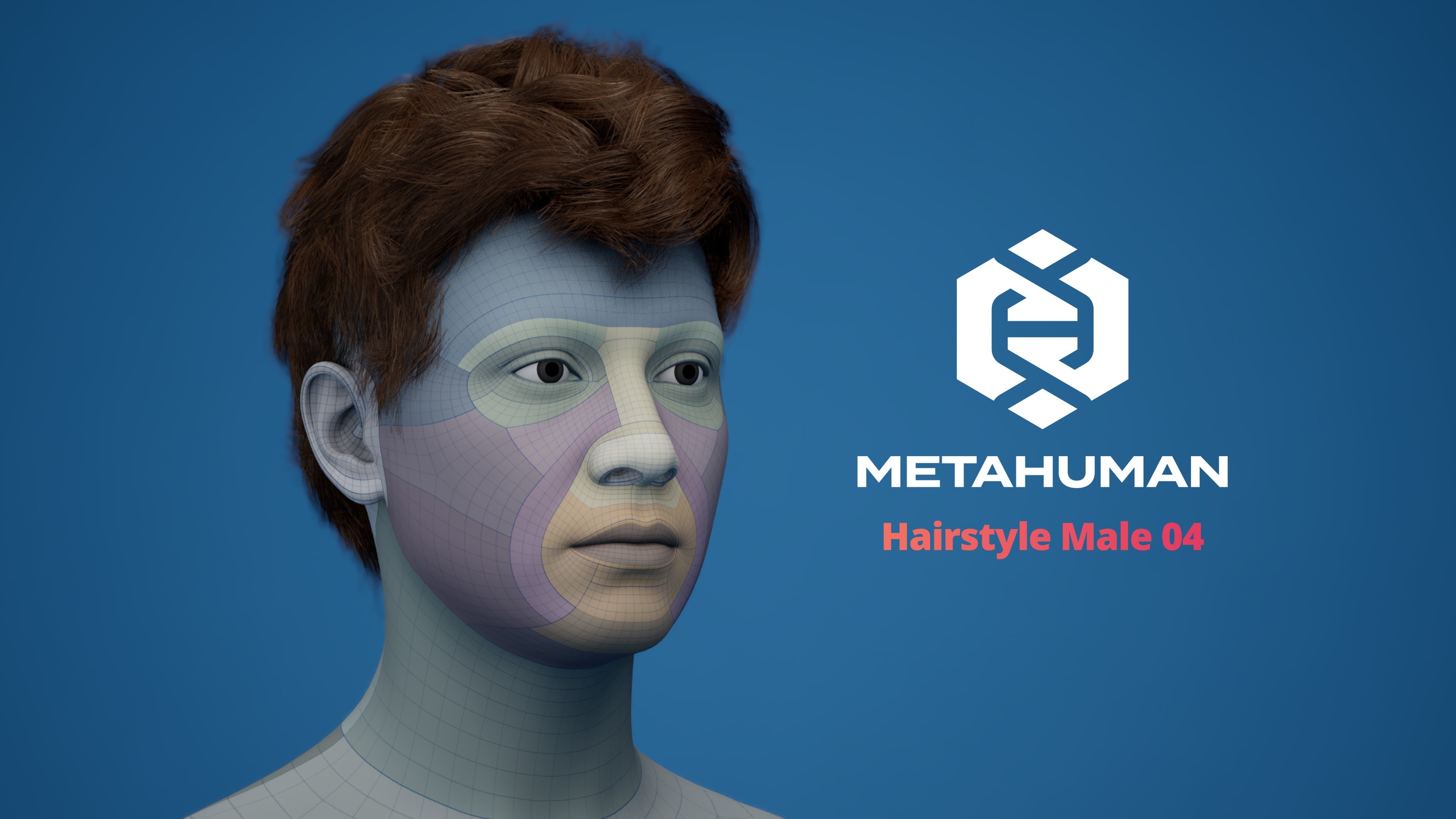 Media 1 for listing MetaHuman Hairstyle Male 04 Groom