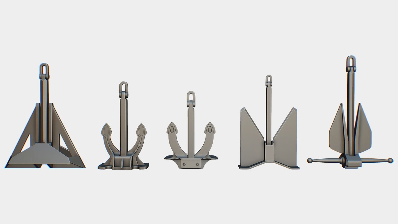 Media 1 for listing 5 Ship Anchor Pack 01