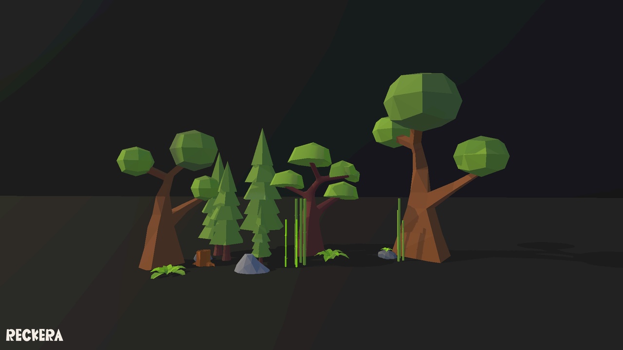 Multimedia 1 para anuncio Simple Lowpoly Nature Pack