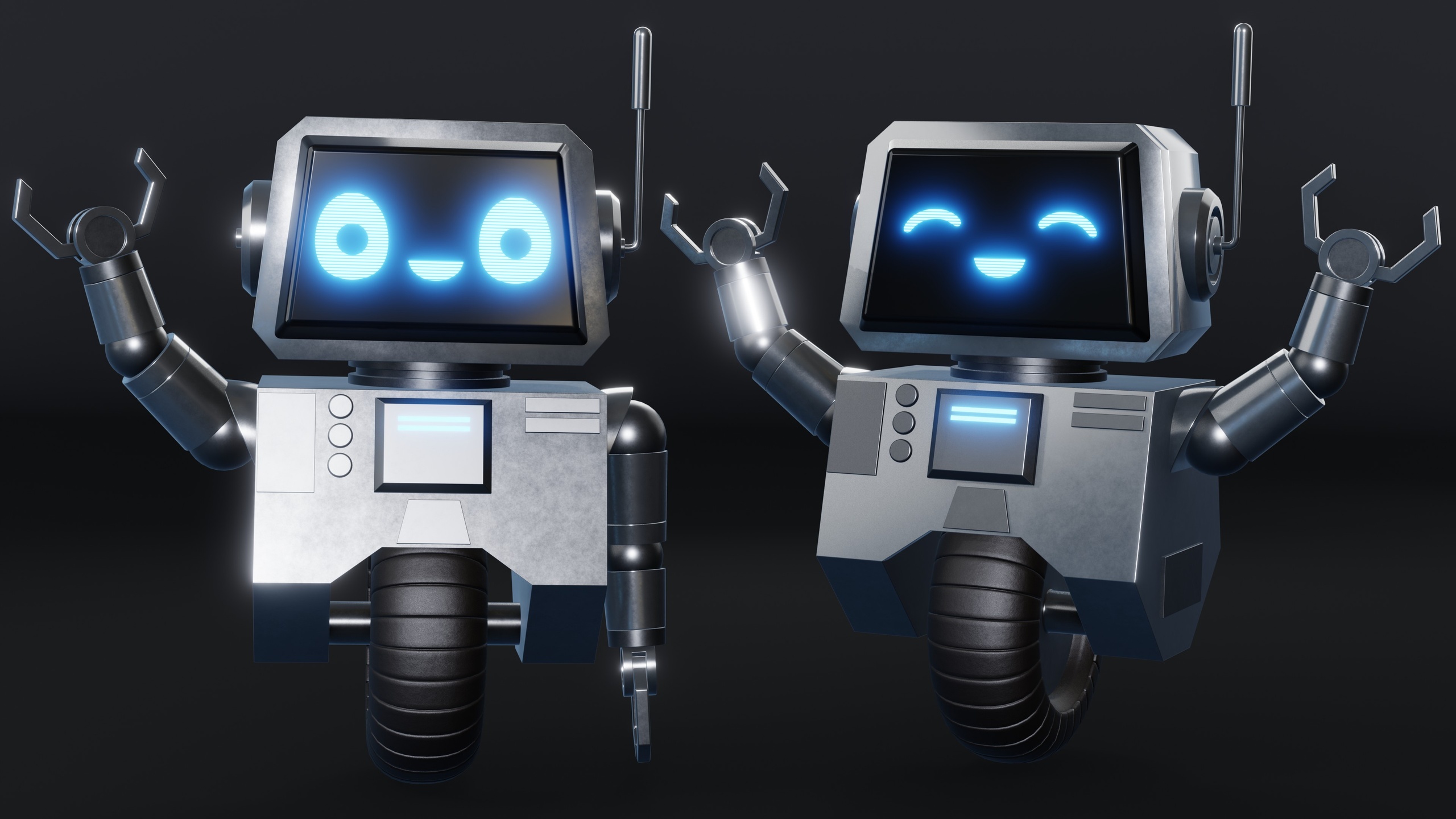 Media 1 for listing Cute Robot Character 🤖 (Blender 3d Model)