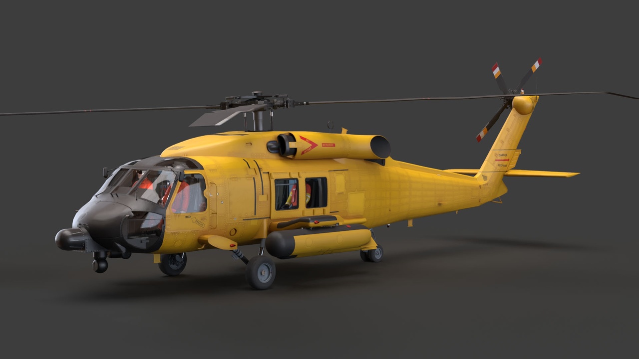 Medium 1 für Eintrag Yellow Rescue Helicopter Complex Animation (107)