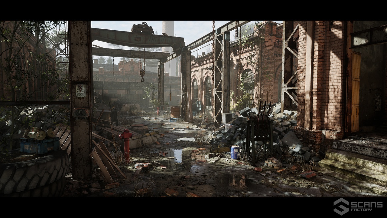 Media 1 for listing [SCANS] Industrial Abandoned Buildings - Modular Environment