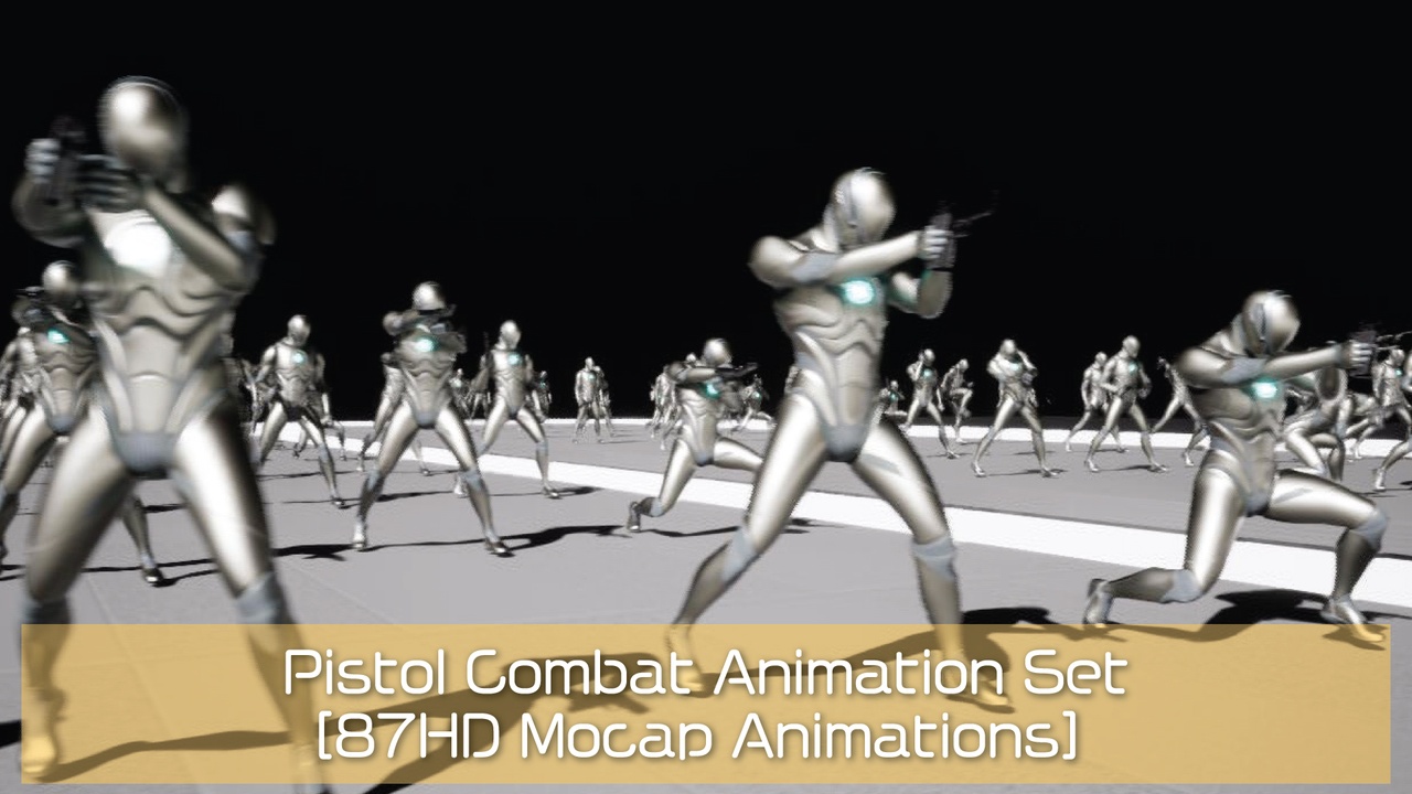 商品 Pistol combat [87 HD Mocap Animations] 的媒体 1