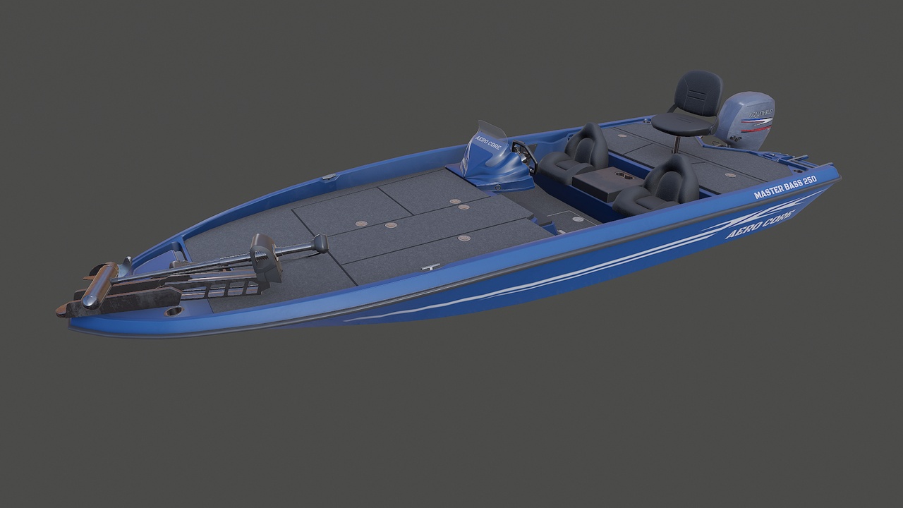 Media 1 for listing Bass Fishing Boat 02 Low-poly PBR