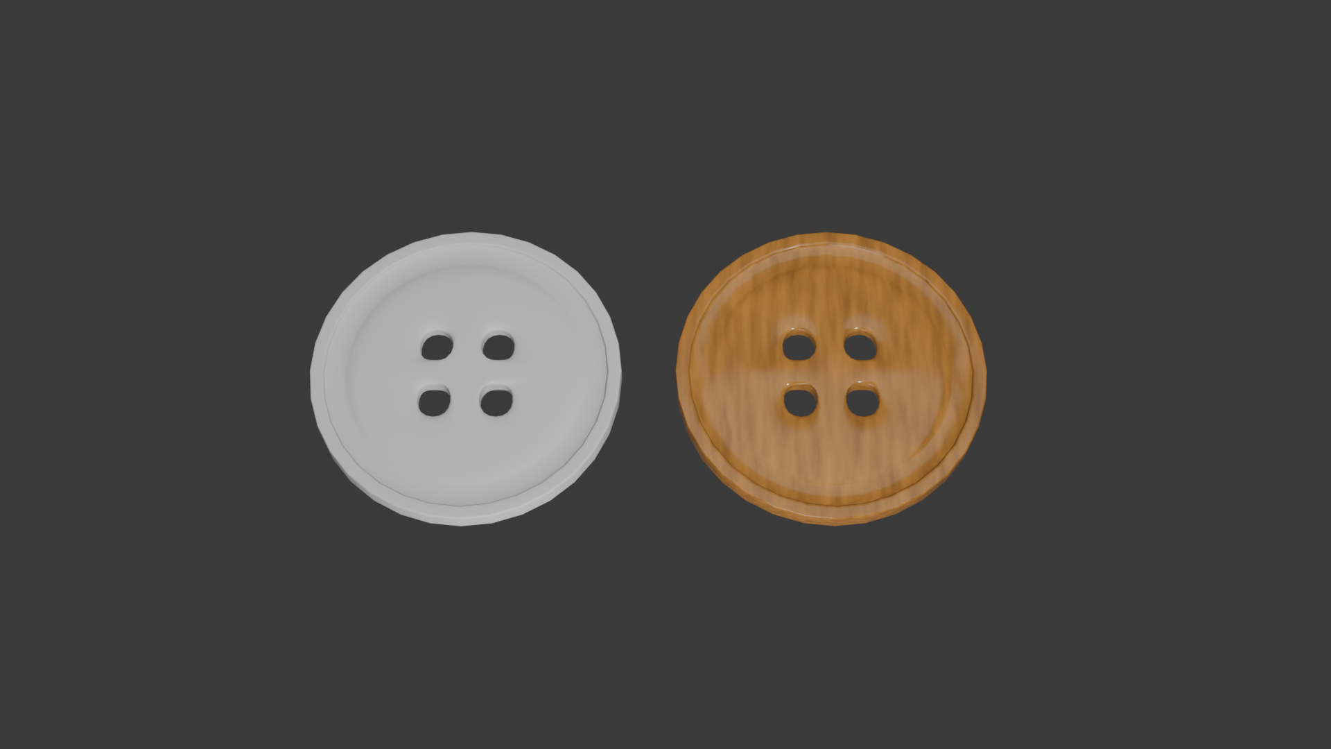 纽扣 button（blender+fbx） | Fab