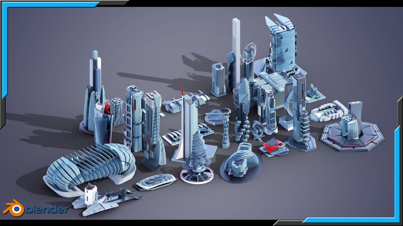 Media 1 for listing 35 Futuristic Buldings Vol3