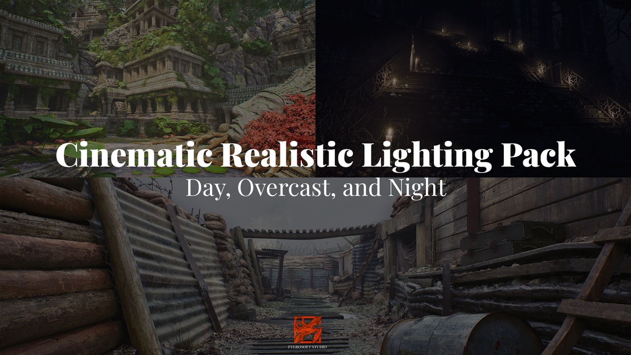 Media 1 for listing Cinematic Realistic Lighting Pack: Day, Overcast, and Night